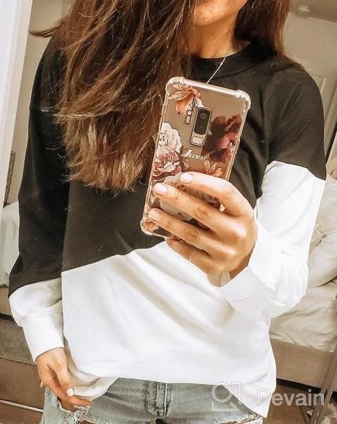 img 1 attached to Bunanphy Womens Long Sleeve Crew Neck Oversized Loose Casual Hoodies Pullover Sweatshirt review by Tyler Turner
