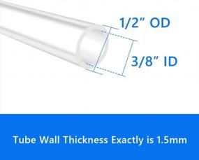 img 3 attached to High Temperature Food Grade Silicone Tubing - 3/8" ID X 1/2" OD For Home Brewing, Kegerator, Wine Making, And More By Quickun Pure (3.28 Ft)