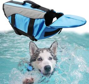 img 4 attached to 🐶 Extra Padded Reflective Dog Life Jacket: Safer Swimsuit for Water Safety