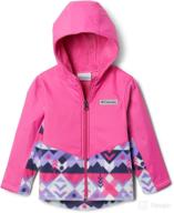 👧 columbia girls' steens mountain overlay hoodie: stylish and cozy outerwear for active days logo