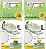 🐈 tidy cats purina breeze cat pads refill pack - 10 ct. pouch - 2 pouches: convenient litter box solution logo