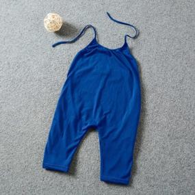 img 1 attached to EGELEXY Kids Baby Girls Sleeveless Romper Jumpsuit Harem Pant Trousers 2-8Y
