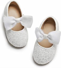 img 4 attached to 👗 Adorable Ballet Dress for Toddler Girls with Chic Flats