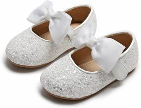 img 3 attached to 👗 Adorable Ballet Dress for Toddler Girls with Chic Flats