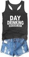 2021 women's day drinking tank top with witty letter print - perfect yoga sleeveless vest by gemlon logo