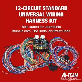 img 2 attached to 💡 12-Circuit Standard Universal Wiring Harness Kit for Muscle Car, Hot Rod, Street Rod - A-Team Performance XL Wire Cable