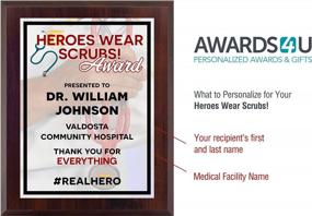 img 2 attached to Personalized Award For Doctor, Nurse, Health Care Professional - Customize Now!