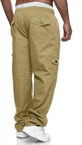 img 1 attached to Get Ready For Adventure With WATERWANG Men'S Cargo Pants: Durable And Efficient For Hiking, Fishing, And Travel