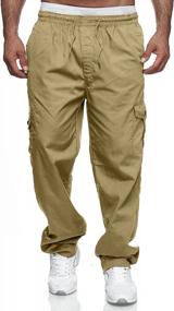 img 3 attached to Get Ready For Adventure With WATERWANG Men'S Cargo Pants: Durable And Efficient For Hiking, Fishing, And Travel