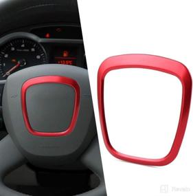 img 3 attached to 🚗 Усиленная Эмблема оформления обрамления декоративной наклейки на рулевое колесо автомобиля - Подходит для Audi A4 A5 A6 Q5 Q7.
