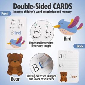 img 1 attached to Расширьте знания азбуки и слов вашего ребенка с помощью карточек с алфавитом JCREN и набора обучающих игрушек
