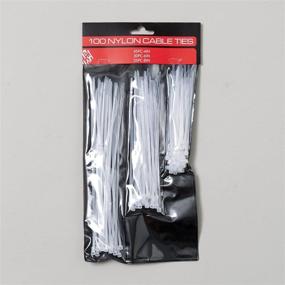 img 1 attached to 🔗 Bundle of 200 White Nylon Cable Ties in 3 Assorted Sizes (200 Count)