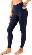 lavento women's hugged feeling soft workout leggings - high waisted active running tights with pockets logo
