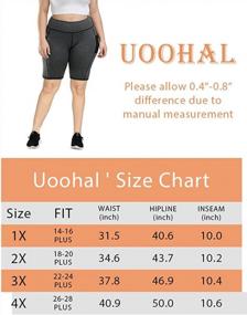 img 2 attached to Plus-Size Yoga Shorts For Women With Tummy Control And Side Pockets