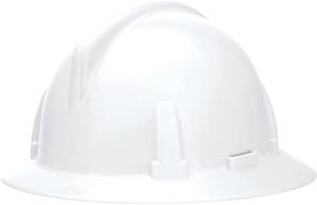 img 1 attached to Stay Safe On The Job With MSA Topgard Full Brim Hard Hat - Non-Slotted With Elevated Temperature Resistance