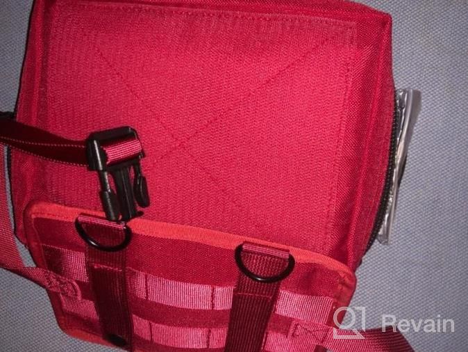 img 1 attached to Surviveware Survival First Aid Kit: Outdoor Preparedness With Removable MOLLE Compatible System & Labeled Compartments For Backpacking, Hiking & Outdoors review by Terence Dardant