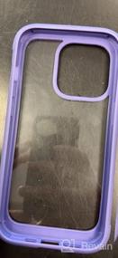 img 5 attached to Стильный и защитный чехол для iPhone 14 Pro — серия Miracase Glass с защитой объектива камеры и защитной пленкой для экрана из закаленного стекла цвета Capri Blue