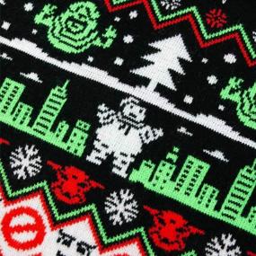 img 1 attached to Official Ghostbusters Christmas Jumper - Unisex Knitted Ugly Sweater Gift For Men And Women