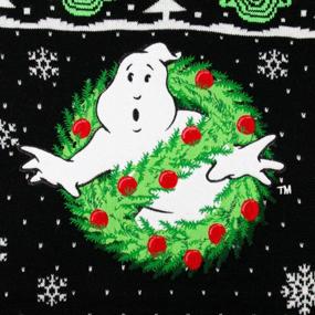 img 2 attached to Официальный рождественский джемпер охотников за привидениями - унисекс вязаный уродливый свитер в подарок для мужчин и женщин