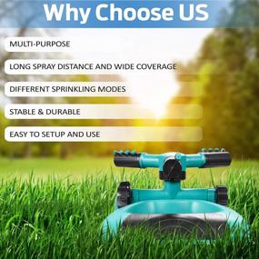 img 3 attached to Keep Your Lawn In Top Shape With Gesentur Automatic 360 Rotating Sprinkler - Perfect For Kids And Large Areas!