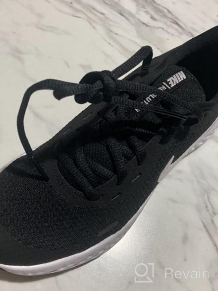 img 1 attached to 👟 Stylish Nike Revolution Running White Anthracite Regular Girls' Shoes for Active Athletes review by Tasha Murphy