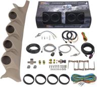 🚀 глоушифт дизельный пакет с приборами для ford super duty f-250 f-350 power stroke 1999-2007 - 7 цветов 60 psi давление наддува, 1500 f температура выхлопа, температура коробки передач и давление топлива - в комплекте столбиковый кронштейн в цвете тан. логотип