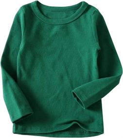 img 4 attached to 👧 Active Toddler Comfort Sleeve T-Shirt for Girls' Clothing at Niyage