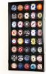 40 hockey puck display case cabinet holder rack 98% uv logo