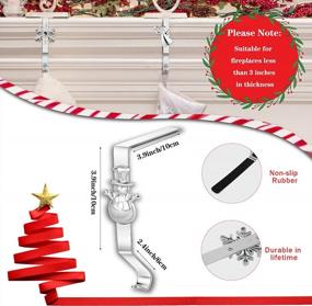 img 3 attached to 6PCS Silver Christmas Stocking Holders Set - Perfect Mantle Fireplace Decorations For Stockings & Ornaments!
