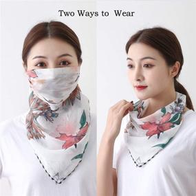 img 3 attached to 🧣 Chiffon Bandanas for Women: Protective Accessories for Outdoor Activities - Scarves & Wraps