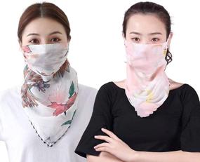 img 4 attached to 🧣 Chiffon Bandanas for Women: Protective Accessories for Outdoor Activities - Scarves & Wraps