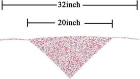 img 1 attached to 🐾 KZHAREEN 2 PCS/Pack Reversible Dog Bandana: Stylish Bibs Scarf for Dogs Cats Pets