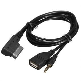 img 4 attached to 🎧 Keenso Audio AMI USB 3.5mm Aux Cable for S5 Q5 Q7 A3 A4L A5 A1 - MMI Music Interface Adapter Cord with Charger (1pc)