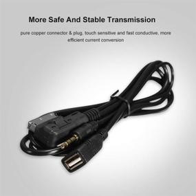 img 1 attached to 🎧 Keenso Audio AMI USB 3.5mm Aux Cable for S5 Q5 Q7 A3 A4L A5 A1 - MMI Music Interface Adapter Cord with Charger (1pc)