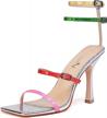 women's square toe ankle strap open toe high heels sexy four strappy sandals by vivianly logo