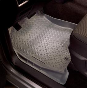 img 2 attached to 🚗 Husky Liners Classic Style Series Front Floor Liners - Grey, 31102, 92-94 Chevrolet Blazer, 88-99 Chevrolet C1500/K1500 Extended, 2 Pcs