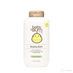 img 4 attached to 👶 Gentle Baby Bum Bubble Bath: Tear Free, Vegan Formula with White Ginger for Sensitive Skin - 12 FL OZ