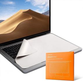 img 4 attached to Защитный чехол для клавиатуры и салфетка для очистки MacBook Pro 15 дюймов и 16 дюймов — прописные буквы GhostBlanket Microfiber Liner