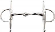 korsteel jp stainless steel slow twist full cheek jointed snaffle bit logo