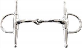 img 1 attached to Korsteel JP Stainless Steel Slow Twist Full Cheek Jointed Snaffle Bit