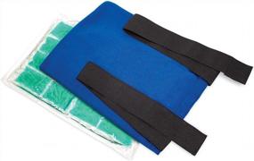 img 3 attached to Theramed Gel Ice Pack Reusable With Straps For Back Pain, Neck Pain, Knees, Ankles Elbows - Large 35" X 6