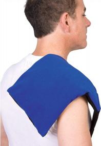 img 4 attached to Theramed Gel Ice Pack Reusable With Straps For Back Pain, Neck Pain, Knees, Ankles Elbows - Large 35" X 6