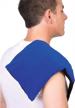 theramed gel ice pack reusable with straps for back pain, neck pain, knees, ankles elbows - large 35" x 6 logo