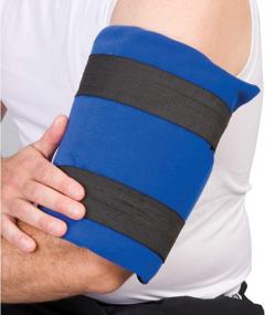 img 1 attached to Theramed Gel Ice Pack Reusable With Straps For Back Pain, Neck Pain, Knees, Ankles Elbows - Large 35" X 6