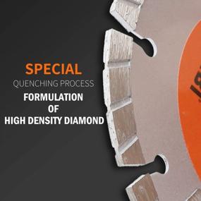 img 2 attached to KSEIBI 642146 T-Supreme Turbo Diamond Saw Blades - 4.5 Inch Cutting Wheel For Stone, Marble, Granite, Masonry, Brick, Concrete, Paving Flags - Pack Of 3 Angle Grinder Attachments