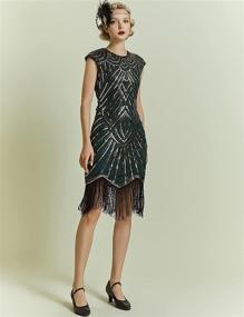 img 2 attached to BABEYOND Womens Flapper Dresses Fringed Women's Clothing : Dresses