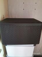 img 2 attached to 📦 Curver Rattan Style Box L Storage Basket with Lid - Dark Brown, 43x32.5x23 cm review by Dagmara Michalec (Da ᠌