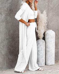 img 3 attached to Womens Lounge Kimono Jumpsuit Casual Women's Clothing : Lingerie, Sleep & Lounge