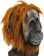 realistic latex gorilla mask animal chimp mask halloween costume adult fancy dress carnival party multicoloured logo