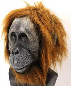 img 3 attached to Realistic Latex Gorilla Mask Animal Chimp Mask Halloween Costume Adult Fancy Dress Carnival Party Multicoloured